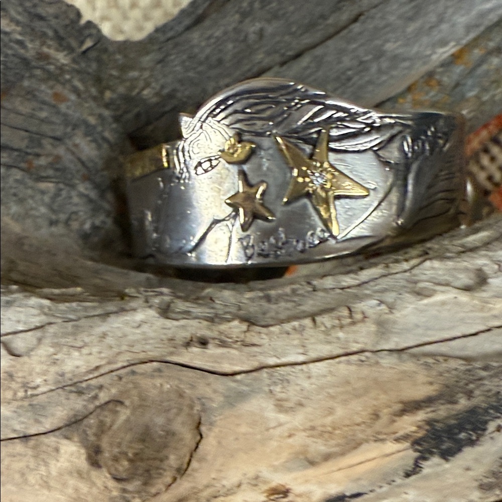 Jes MaHarry “Be Free Cuff”. Silver, Gold and Diamond! - Picture 9 of 9